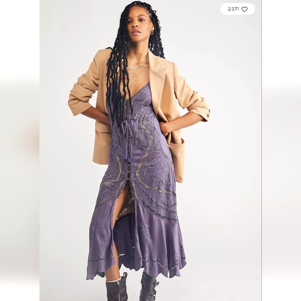 NEW Free People Audrey Embroidered Lace Dress